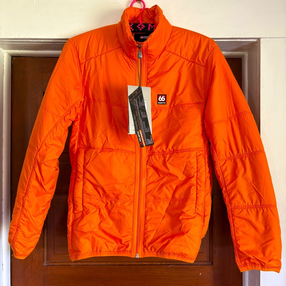 66 degrees NORTH orange lightweight puffer jacket NEW S